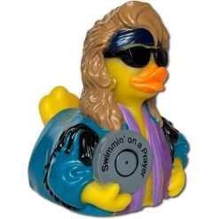 CelebriDucks: Pond Jovial - Tribute To Bon Jovi Rubber Duck -Spiderman Hanging Store Pond Jovial OOP 2 98729.1745515029