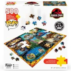Pop! Puzzles: Jurassic Park 500 Piece Puzzle By Funko 6 Pop! Puzzles: Jurassic Park 500 Piece Puzzle By Funko -Spiderman Hanging Store Puzzle Jurassic Park 71882 pic 2 33500.1691074845
