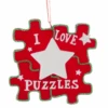 I Love Puzzles Personalized Ornament -Spiderman Hanging Store Puzzle ornament 69551.1671029153