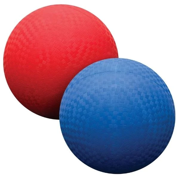 Classic Playground Ball In Red Or Blue 3 Classic Playground Ball In Red Or Blue