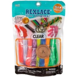 CLEAR Bulk Pack Of Rexlace Gimp Plastic Laces