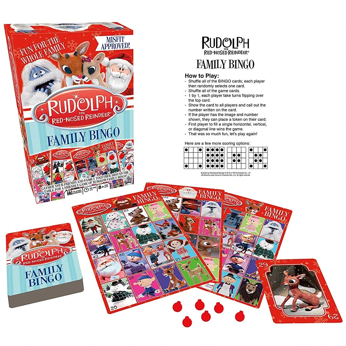 Rudolph The Red-Nosed Reindeer Family Bingo - Image 2