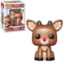 Pop! Holiday: Iridescent Rudolph The Red-Nosed Reindeer - Sitting - 60th Anniversary