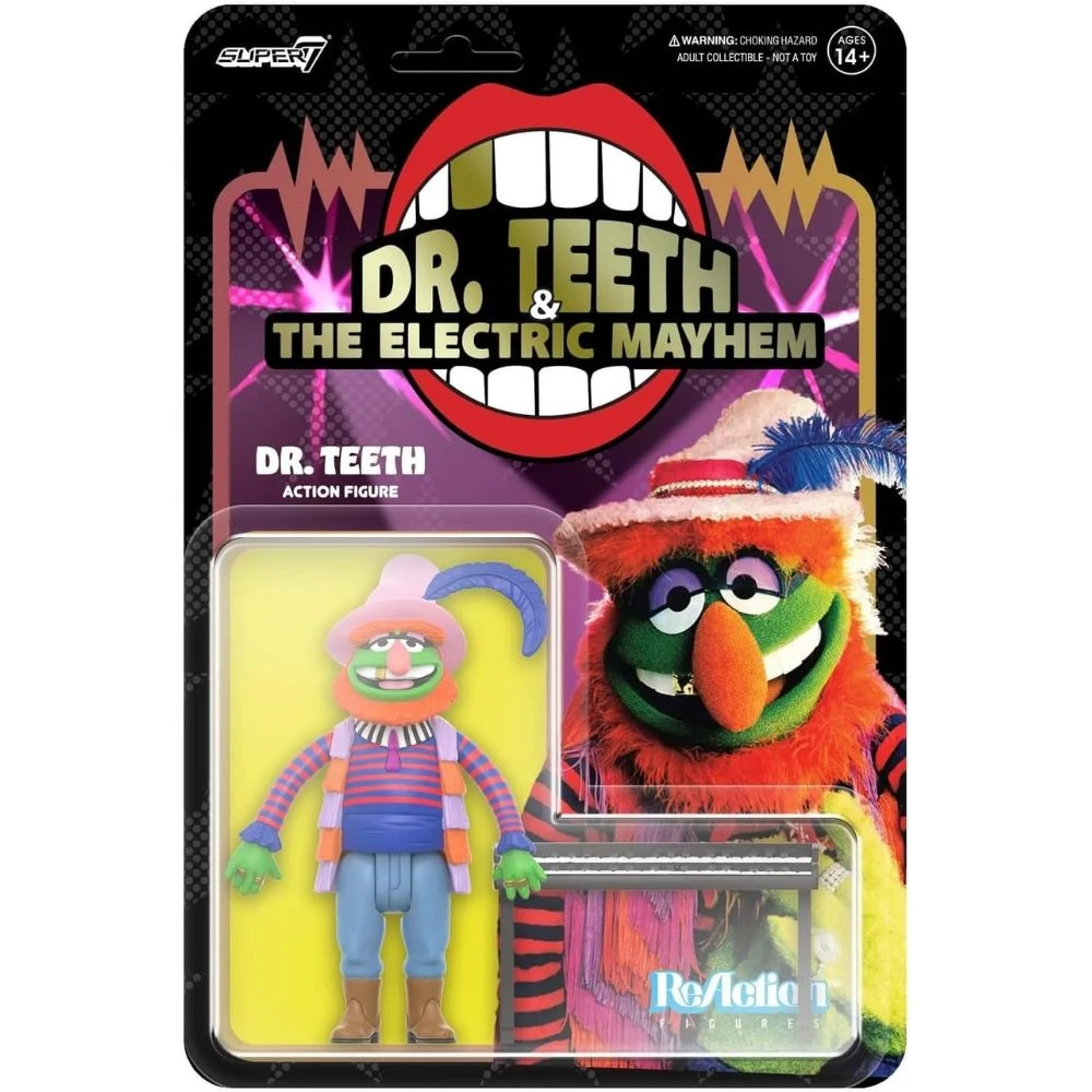 The Muppets Dr. Teeth Electric Mayhem ReAction Figure By Super7 3 The Muppets Dr. Teeth Electric Mayhem ReAction Figure By Super7