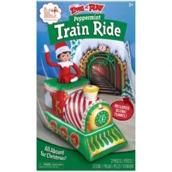 Scout Elves At Play: Peppermint Train Ride By Elf On The Shelf
