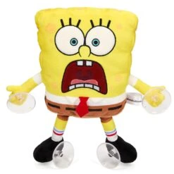 Scared Spongebob Plush Window Clinger With Suction Cups