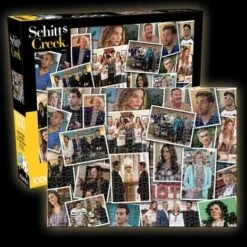 Schitt's Creek Collage 1000 Piece Puzzle By Aquarius 5 Schitt's Creek Collage 1000 Piece Puzzle By Aquarius -Spiderman Hanging Store Schitts Creek Mosaic Puzzle on Black Background 24294.1623889977