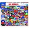Ski Badges 1000pc Puzzle By White Mountain -Spiderman Hanging Store Ski Badges White Mountain Jigsaw 11545.1619978979