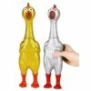 Squawking 13.5-Inch Glitter Rubber Chicken 2 Squawking 13.5-Inch Glitter Rubber Chicken -Spiderman Hanging Store Sparkle Rubber Chicken in Hand 46234.1743171872