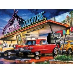 Starlite Drive-In 550pc Puzzle By MasterPieces 7 Starlite Drive-In 550pc Puzzle By MasterPieces -Spiderman Hanging Store Starlite Drive In 550 Piece Puzzle Completed View 31929 65493.1643482380