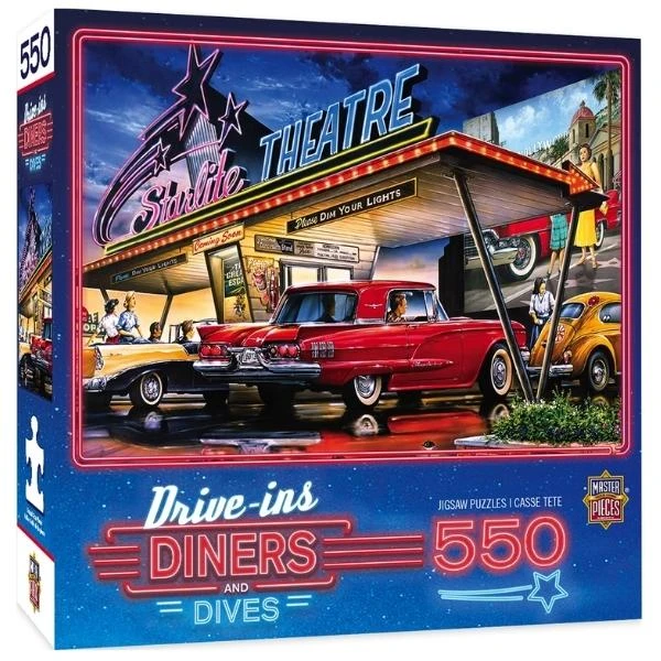 Starlite Drive-In 550pc Puzzle By MasterPieces 3 Starlite Drive-In 550pc Puzzle By MasterPieces