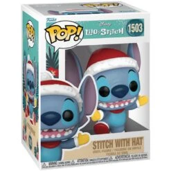 Pop! Disney: Holiday Stitch With Santa Hat 7 Pop! Disney: Holiday Stitch With Santa Hat -Spiderman Hanging Store Stitch with Santa Hat 80037 pic 2 86539.1730219331
