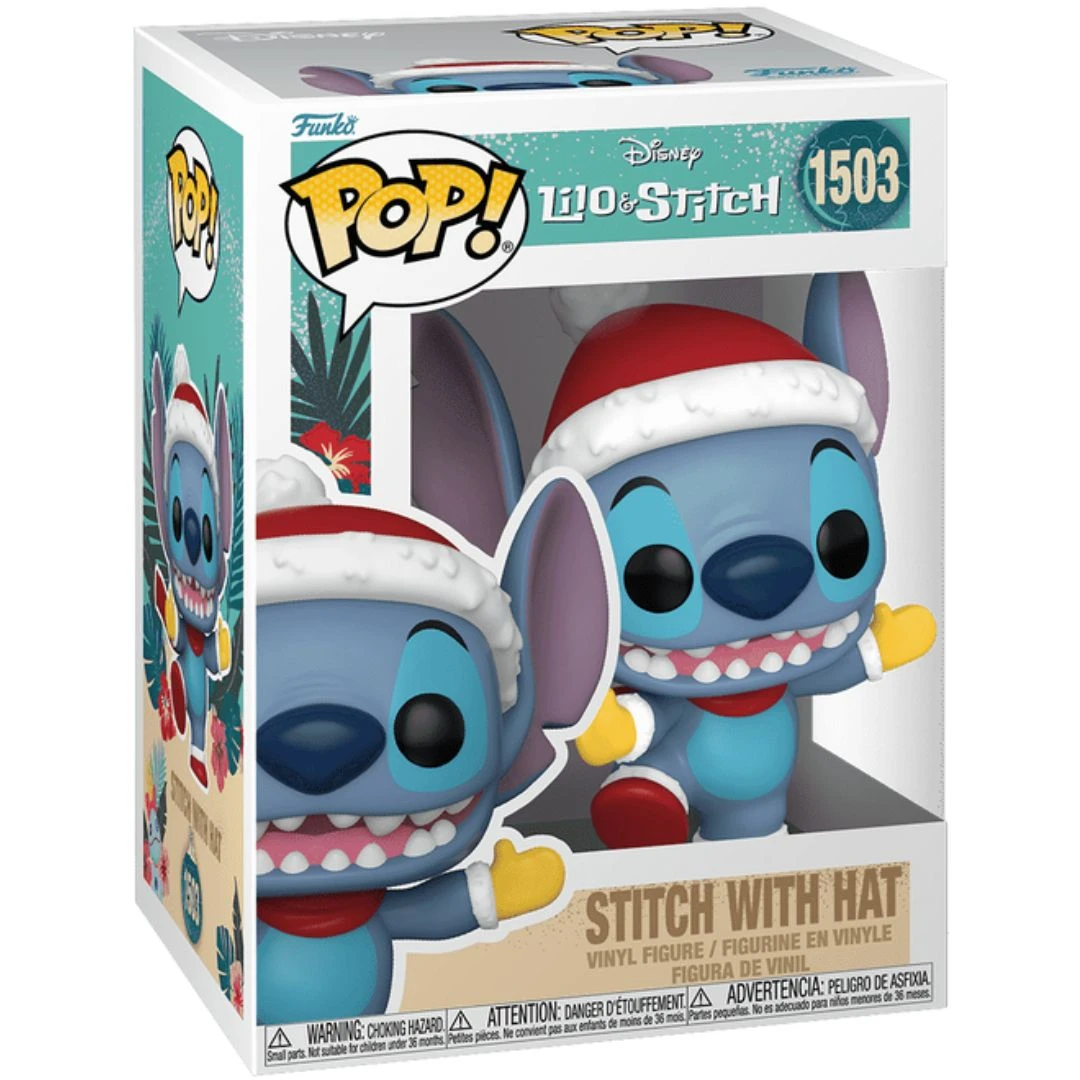 Pop! Disney: Holiday Stitch With Santa Hat 5 Pop! Disney: Holiday Stitch With Santa Hat - Image 3