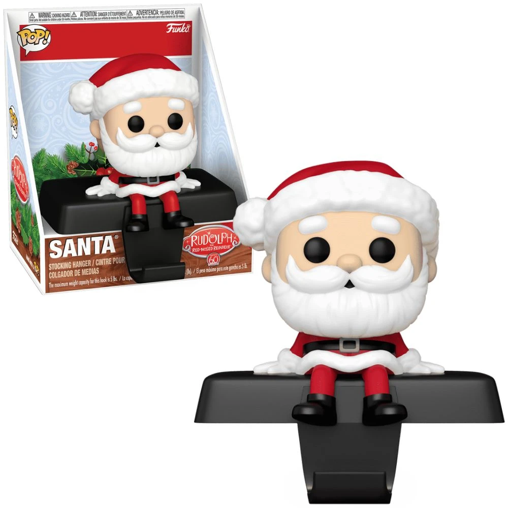 Pop! Holiday: Rudolph - Santa Claus Stocking Hanger 5 Pop! Holiday: Rudolph - Santa Claus Stocking Hanger - Image 3
