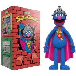 SuperSize Sesame Street 17" Super Grover Figure By Super7
