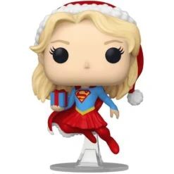 DC COMICS Pop! Heroes: Holiday Supergirl -Spiderman Hanging Store Supergirl with Gift OOP 83209.1731164371