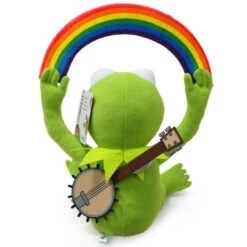 The Muppets Rainbow Connection Kermit 13" Phunny Plush Toy By Kidrobot -Spiderman Hanging Store The Muppets Rainbow Connection Kermit The Frog Plush Back View KR17093 14604.1661439108