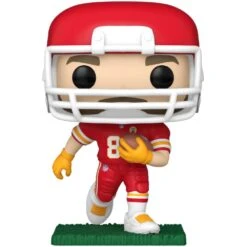 Pop! Sports: NFL - Kansas City Chiefs Travis Kelce (Road) -Spiderman Hanging Store Travis Kelce Running Red and White Uniform OOP 96741.1742823067