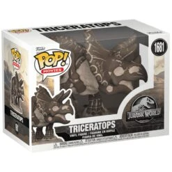 JURASSIC PARK Pop! Movies: Jurassic World - Triceratops (Fossil) -Spiderman Hanging Store Triceratops Fossil In Box 68485.1736789619