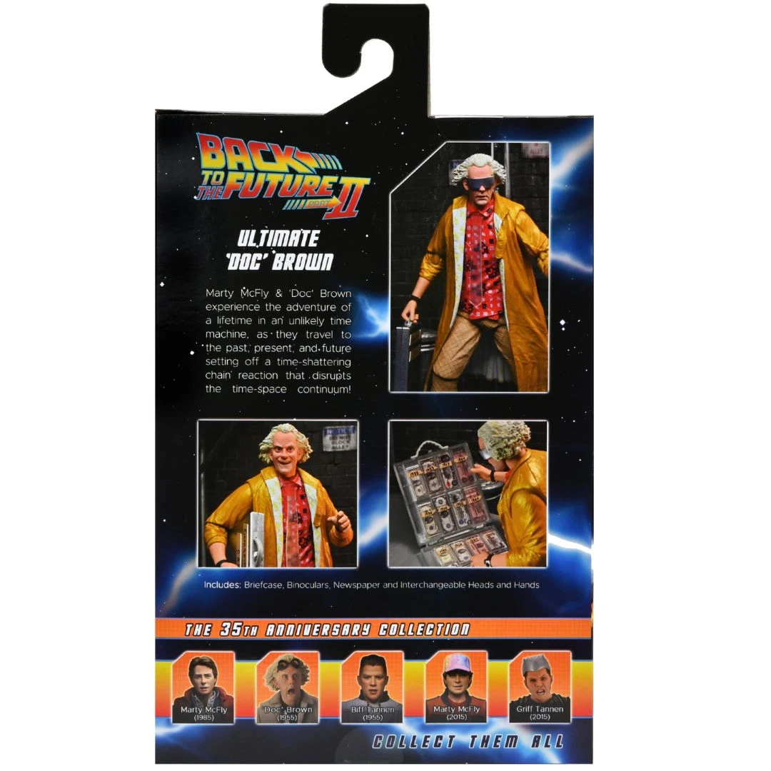 Back To The Future 2 Ultimate Doc Brown 2015 Action Figure By NECA 5 Back To The Future 2 Ultimate Doc Brown 2015 Action Figure By NECA - Image 3