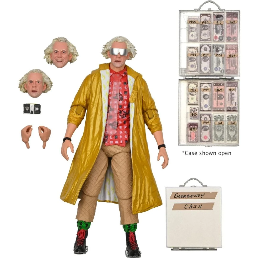 Back To The Future 2 Ultimate Doc Brown 2015 Action Figure By NECA 3 Back To The Future 2 Ultimate Doc Brown 2015 Action Figure By NECA