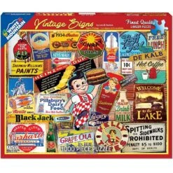 Vintage Signs 1000pc Puzzle By White Mountain