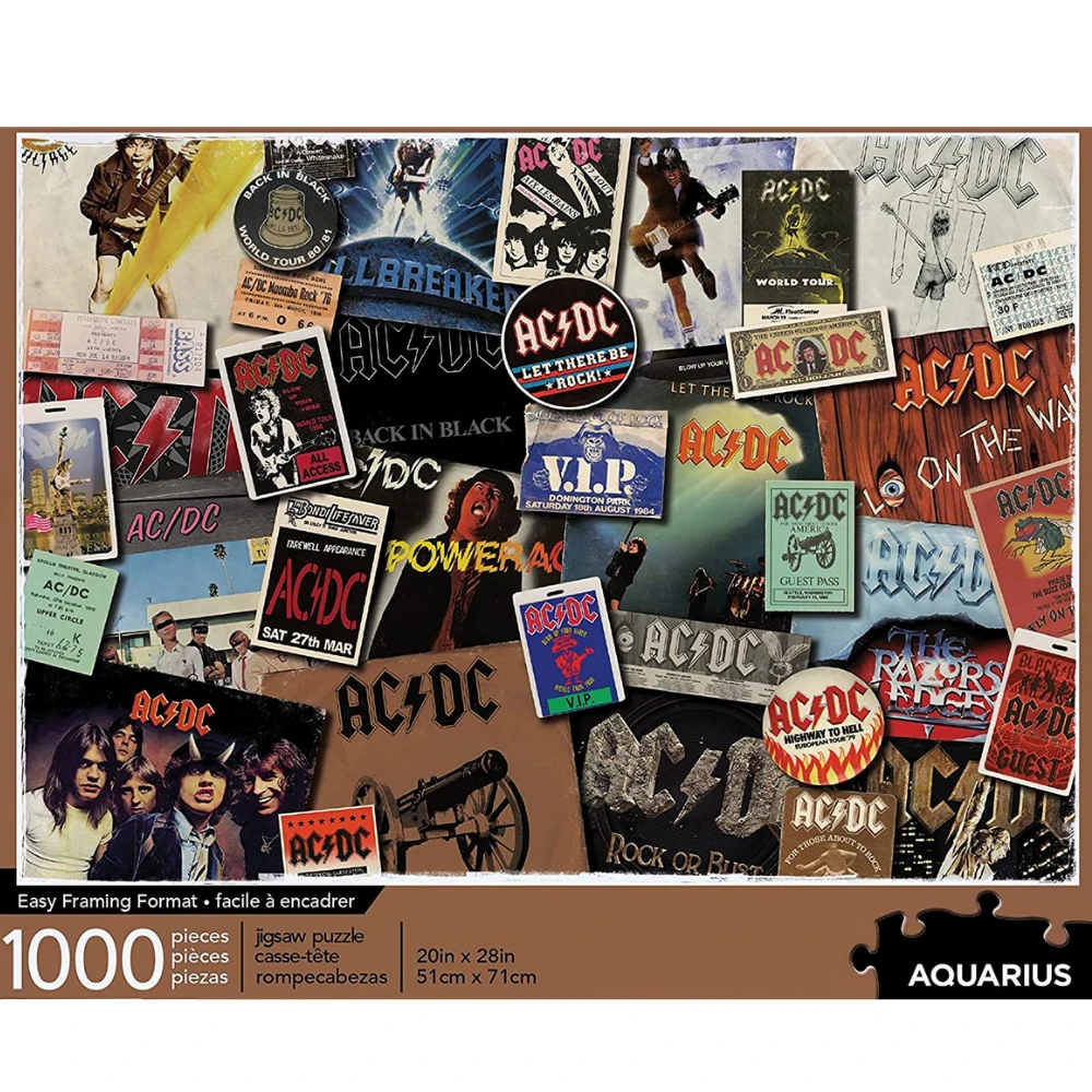 AC/DC Albums 1000pc Puzzle By Aquarius 4 AC/DC Albums 1000pc Puzzle By Aquarius - Image 2